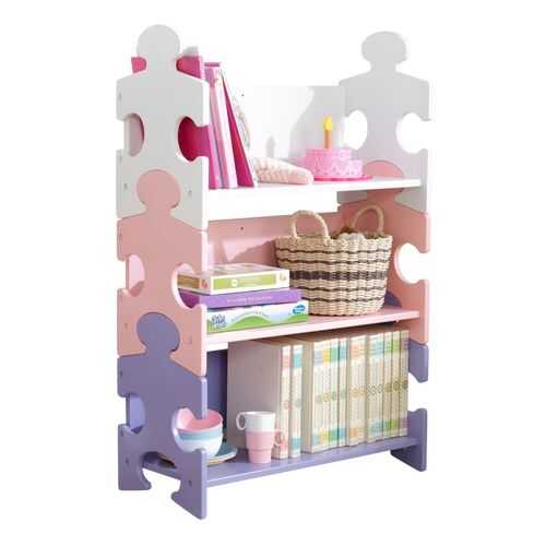 Система хранения KidKraft Пазл пастель Puzzle Bookshelf в Столплит