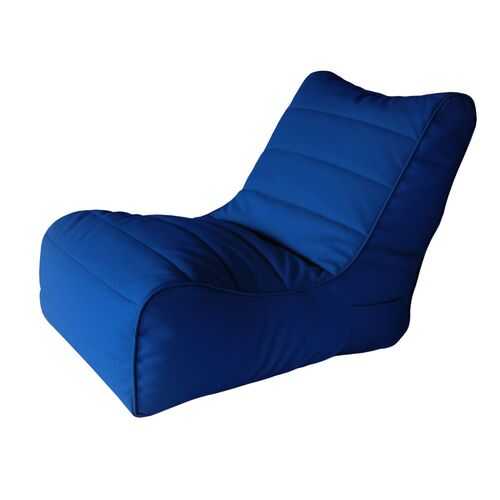 Кресло бескаркасное Папа Пуф Soft Lounger Blue, размер XL, экокожа, синий в Столплит